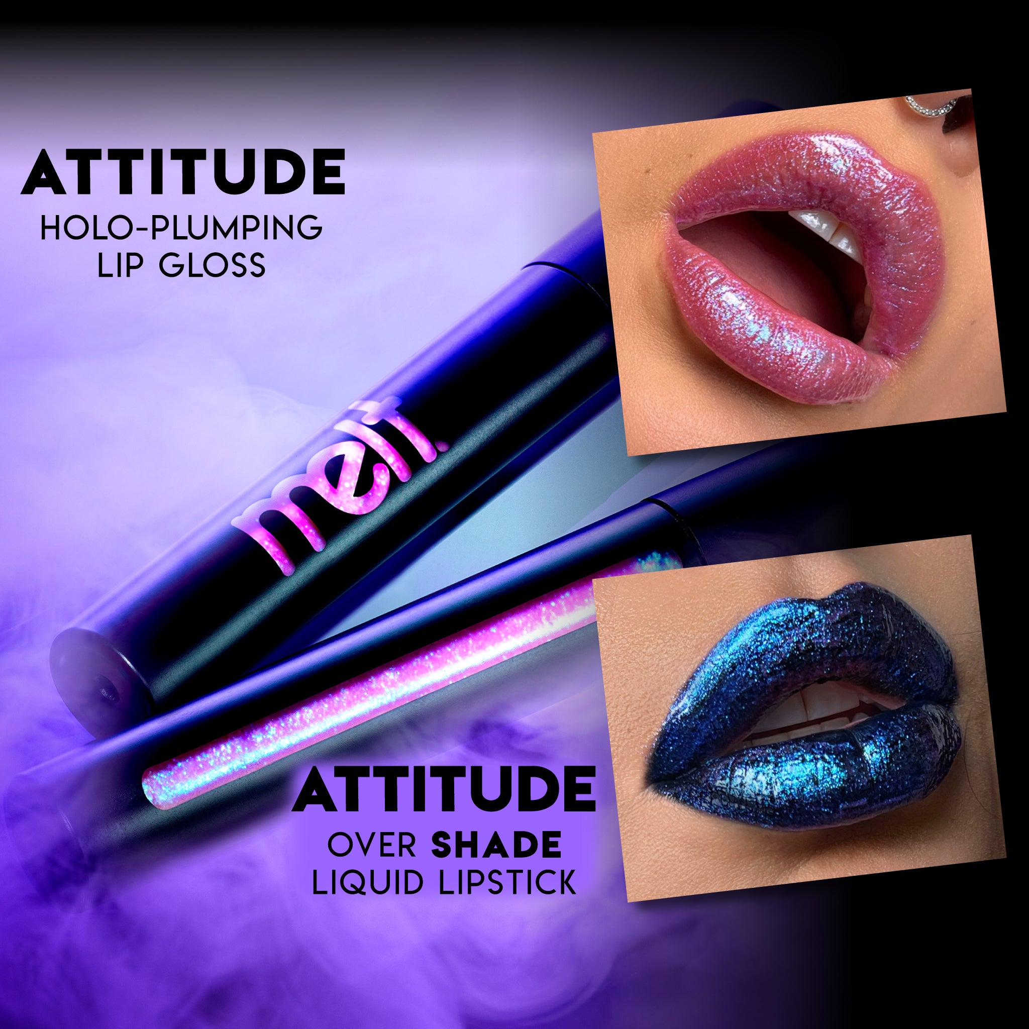 Shade Liquid Lipstick + Attitude Plumping Lip Gloss